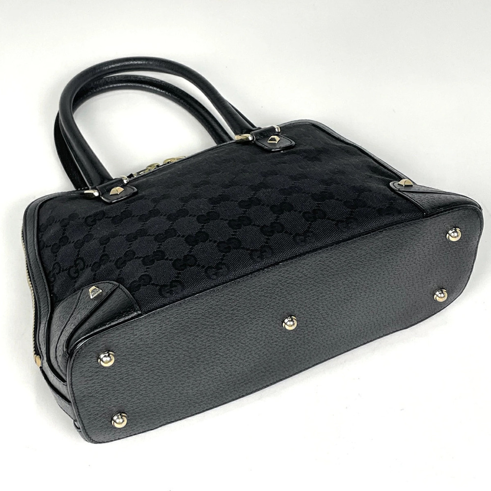 Gucci GG black handbag canvas